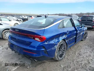 2022 Kia K5 GT with VIN 5XXG44J83NG096761, listed as a IAAI auction lot 41668750 with 63,747 mi miles. Bid and sale history available at carsss.com. Image 4.