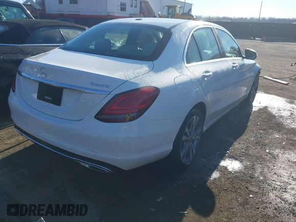 2020 Mercedes-Benz C 300 with VIN W1KWF8EB6LR595931, listed as a IAAI auction lot 41124898 with 20,713 mi miles and . Bid and sale history available at DreamBid. Image 4.