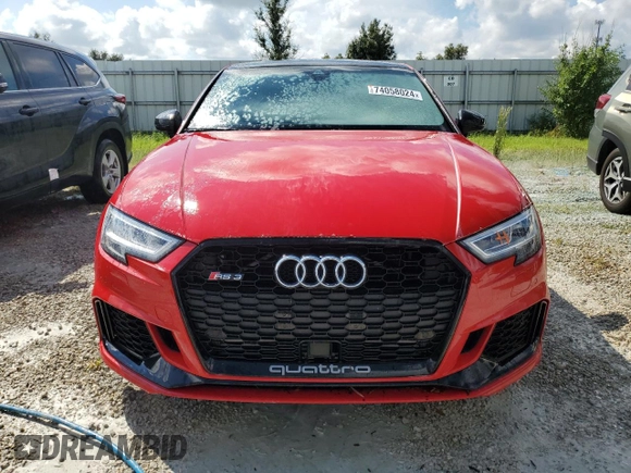 2020 Audi RS 3 z VIN WUABWGFF7LA905865, wystawiony jako Copart lot #74058024 z przebiegiem 7 414 mil mil oraz Nie do naprawy • Non repairable. Historia ofert i sprzedaży dostępna na DreamBid. Obrazek 5.