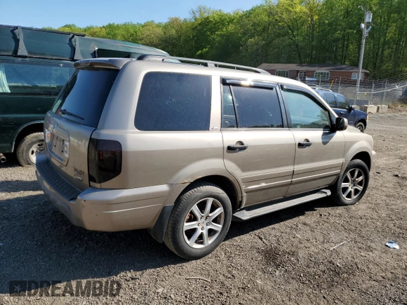 2003 Honda Pilot EX with VIN 2HKYF18503H579800, listed as a Copart auction lot 53681645 with 207,095 mi miles and Salvage Title. Bid and sale history available at DreamBid. Image 3.