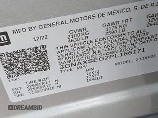 2023 Chevrolet Equinox LS z VIN 3GNAXSEG2PL166171, wystawiony jako IAAI lot #42378126 z przebiegiem 19 562 mil mil oraz . Historia ofert i sprzedaży dostępna na DreamBid. Obrazek 9.