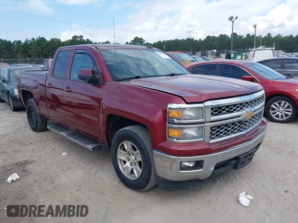 2015 Chevrolet Silverado 1500 LT with VIN 1GCRCREC6FZ151273, listed as a IAAI auction lot 40377068 with 264,496 mi miles. Bid and sale history available at carsss.com. Image 1.
