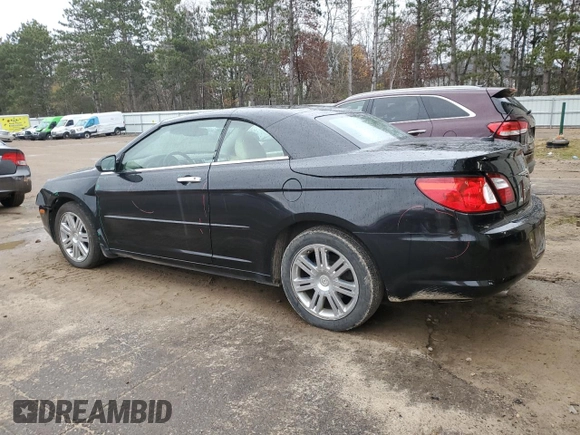 2008 Chrysler Sebring Limited with VIN 1C3LC65MX8N635460, listed as a Copart auction lot 79494124 with 172,572 mi miles and Salvage Title. Bid and sale history available at carsss.com. Image 2.
