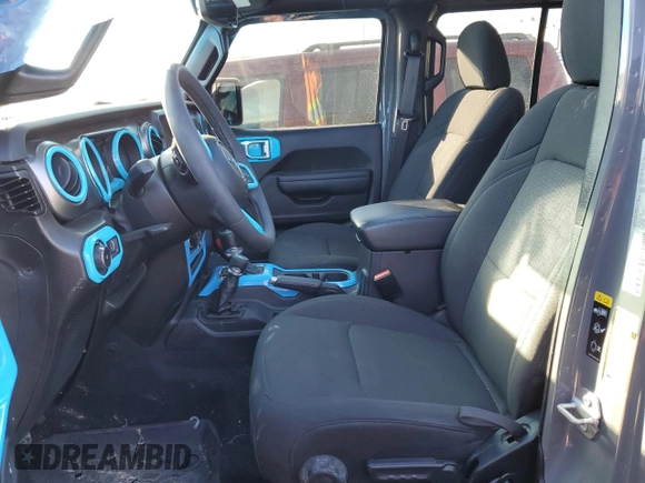 2023 Jeep Wrangler Sport S with VIN 1C4HJXDG3PW615858, listed as a Copart auction lot 85537124 with 16,718 mi miles and Salvage Title. Bid and sale history available at DreamBid. Image 7.