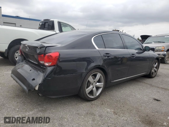 2006 Lexus GS 430 with VIN JTHBN96S765007061, listed as a Copart auction lot 55067095 with 343,077 mi miles and Salvage Title. Bid and sale history available at DreamBid. Image 3.
