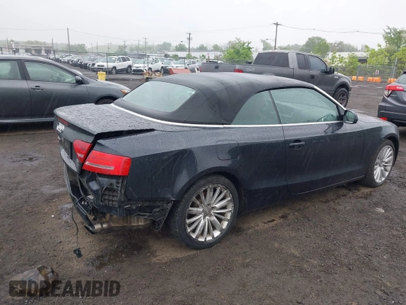 2012 Audi A5 Premium Plus with VIN WAULFAFH9CN002381, listed as a IAAI auction lot 42258750 with 81,415 mi miles and . Bid and sale history available at DreamBid. Image 4.