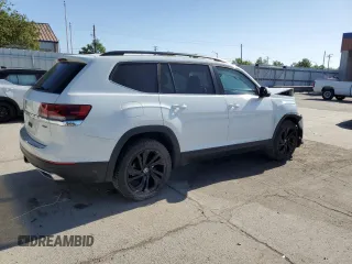 2022 Volkswagen Atlas SE with VIN 1V2KR2CA5NC547106, listed as a Copart auction lot 57410145 with 69,622 mi miles and Salvage title. Bid and sale history available at DreamBid. Image 3.