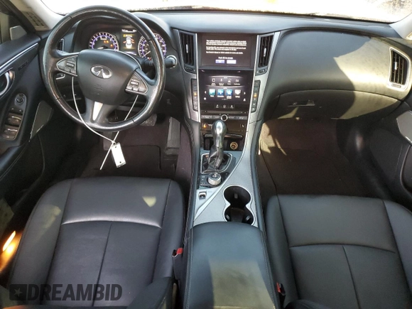 2017 Infiniti Q50 Premium with VIN JN1EV7AR0HM831261, listed as a Copart auction lot 63511775 with 79,484 mi miles and Salvage title. Bid and sale history available at DreamBid. Image 8.