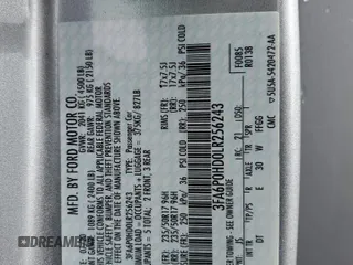 2020 Ford Fusion SE z VIN 3FA6P0HD0LR256243, wystawiony jako Copart lot #56513215 z przebiegiem 59 996 mil mil oraz Szkoda całkowita • Salvage title. Historia ofert i sprzedaży dostępna na DreamBid. Obrazek 12.