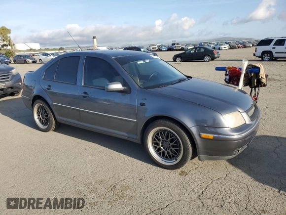 2004 Volkswagen Jetta GLS with VIN 3VWSE69M64M020143, listed as a Copart auction lot 52111795 with 175,088 mi miles and Salvage title. Bid and sale history available at DreamBid. Image 4.