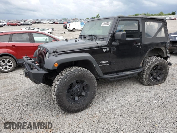 2014 Jeep Wrangler Sport with VIN 1C4AJWAG5EL326480, listed as a Copart auction lot 60653955 with 94,102 mi miles and Salvage title. Bid and sale history available at DreamBid. Image 1.