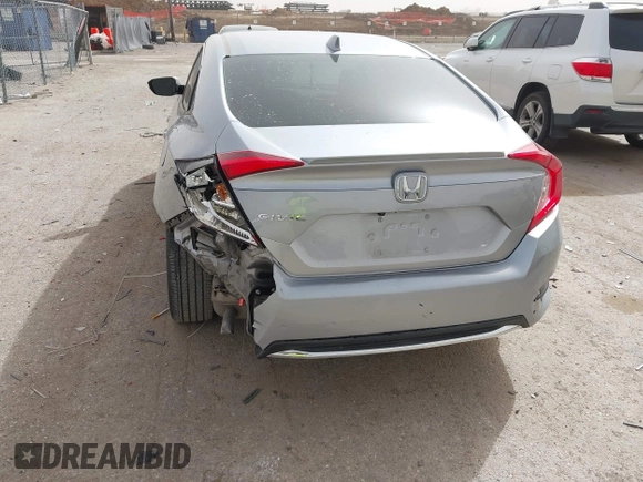 2020 Honda Civic Sedan EX with VIN 19XFC1F39LE000129, listed as a IAAI auction lot 41803070 with 38,638 mi miles. Bid and sale history available at carsss.com. Image 6.