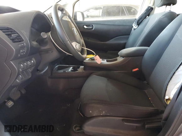2015 Nissan LEAF SV with VIN 1N4AZ0CP2FC325684, listed as a Copart auction lot 48825085 with 38,342 mi miles and Salvage Title. Bid and sale history available at DreamBid. Image 7.