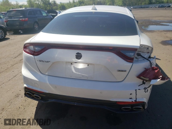 2018 Kia Stinger Premium with VIN KNAE25LA2J6026466, listed as a Copart auction lot 55504895 with 96,032 mi miles and Salvage Title. Bid and sale history available at DreamBid. Image 6.