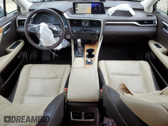2017 Lexus RX 350 z VIN JTJBZMCA6H2020518, wystawiony jako Copart lot #61566545 z przebiegiem 66 375 mil mil oraz Nie do naprawy • Non repairable. Historia ofert i sprzedaży dostępna na DreamBid. Obrazek 8.