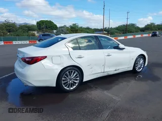 2020 Infiniti Q50 Luxe with VIN JN1EV7AP4LM206367, listed as a IAAI auction lot 41069262 with 54,245 mi miles and . Bid and sale history available at DreamBid. Image 4.