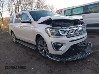 2018 Ford Expedition Max Platinum with VIN 1FMJK1MT3JEA09672, listed as a IAAI auction lot 41747148 with 126,149 mi miles and . Bid and sale history available at DreamBid. Image 1.