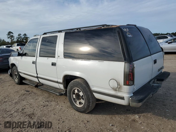 1997 Chevrolet Suburban with VIN 3GNEC16R1VG134325, listed as a Copart auction lot 83903264 with 236,639 mi miles and Salvage Title. Bid and sale history available at carsss.com. Image 2.