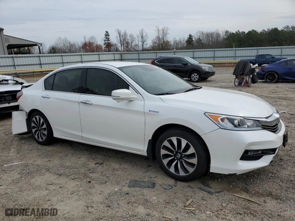 2017 Honda Accord Hybrid with VIN JHMCR6F35HC007106, listed as a Copart auction lot 50763055 with 125,260 mi miles and Salvage Title. Bid and sale history available at carsss.com. Image 4.