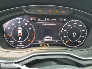 2018 Audi A5 Sportback Premium Plus with VIN WAUENCF57JA127882, listed as a Copart auction lot 55028903 with 52,932 mi miles. Bid and sale history available at carsss.com. Image 9.