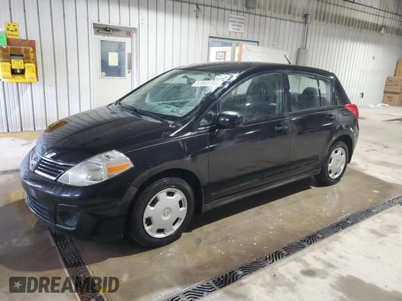 2007 Nissan Versa 1.8 S with VIN 3N1BC13E87L409263, listed as a Copart auction lot 53565105 with 124,860 mi miles and Salvage Title. Bid and sale history available at carsss.com. Image 1.
