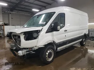 2023 Ford Transit Cargo with VIN 1FTBR1C83PKB39933, listed as a Copart auction lot 51623965 with 18,692 mi miles and Salvage Title. Bid and sale history available at carsss.com. Image 1.