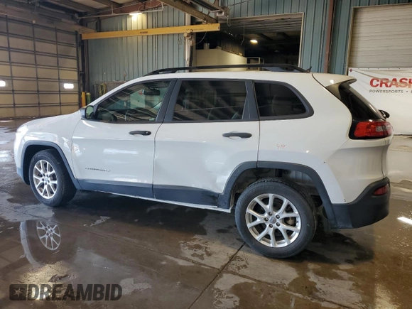 2016 Jeep Cherokee Sport z VIN 1C4PJLAB2GW207588, wystawiony jako Copart lot #62684275 z przebiegiem 88 885 mil mil oraz Szkoda całkowita • Salvage title. Historia ofert i sprzedaży dostępna na DreamBid. Obrazek 2.