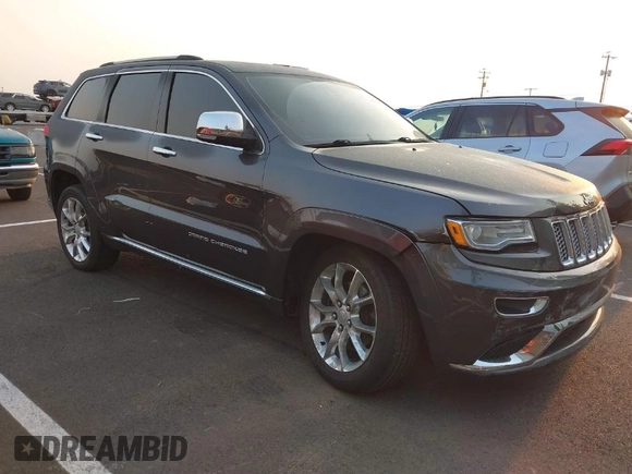 2015 Jeep Grand Cherokee Summit with VIN 1C4RJFJT3FC748507, listed as a IAAI auction lot 40271829 with 86,859 mi miles. Bid and sale history available at carsss.com. Image 1.