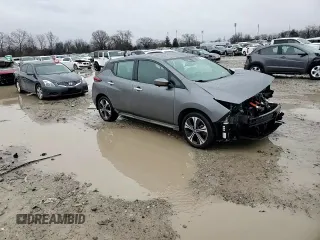 2022 Nissan LEAF SV Plus with VIN 1N4BZ1CVXNC556422, listed as a Copart auction lot 84870204 with 36,481 mi miles and Salvage Title. Bid and sale history available at DreamBid. Image 11.