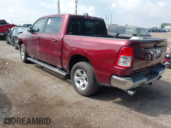 2022 Ram 1500 Lone Star with VIN 1C6RREFM1NN254323, listed as a IAAI auction lot 42378912 with 455 mi miles and . Bid and sale history available at DreamBid. Image 3.