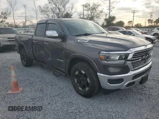 2020 Ram 1500 Laramie with VIN 1C6SRFDTXLN280059, listed as a Copart auction lot 89138865 with 99,114 mi miles and Salvage Title. Bid and sale history available at carsss.com. Image 4.