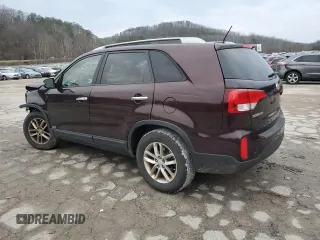 2014 Kia Sorento LX with VIN 5XYKTCA61EG434448, listed as a Copart auction lot 85389884 with 130,518 mi miles and Salvage Title. Bid and sale history available at carsss.com. Image 2.