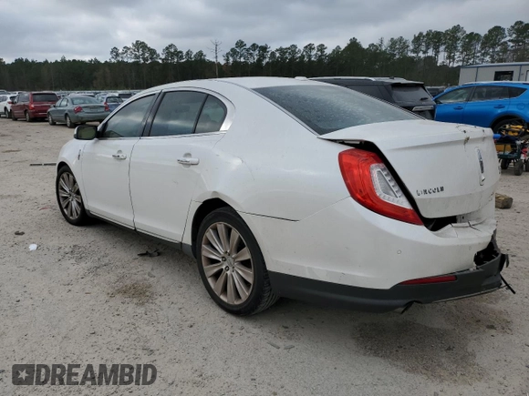 2013 Lincoln MKS EcoBoost with VIN 1LNHL9FT0DG607721, listed as a Copart auction lot 85129344 with 158,191 mi miles and Salvage title. Bid and sale history available at DreamBid. Image 2.