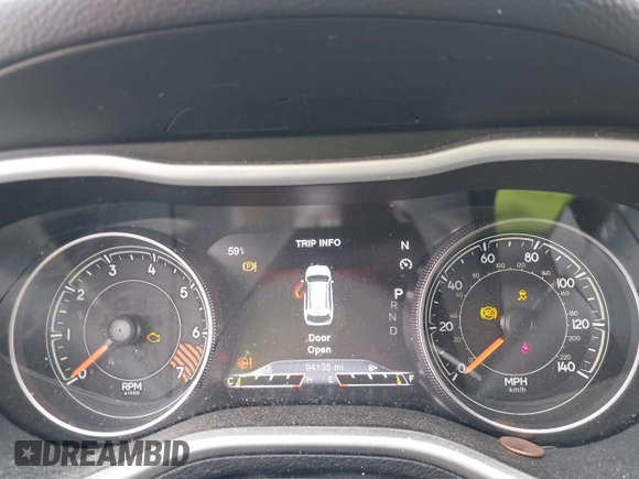 2015 Jeep Cherokee Trailhawk with VIN 1C4PJMBB7FW741365, listed as a IAAI auction lot 41879685 with 94,135 mi miles and . Bid and sale history available at carsss.com. Image 7.