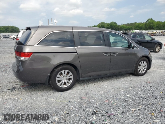 2017 Honda Odyssey EX-L with VIN 5FNRL5H62HB007324, listed as a Copart auction lot 54594405 with 160,638 mi miles and Clean Title. Bid and sale history available at DreamBid. Image 3.