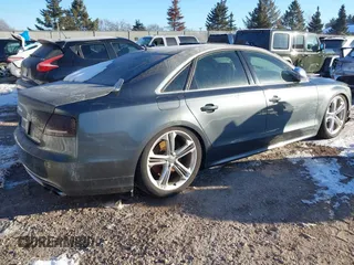 2014 Audi S8 with VIN WAUD2AFD1EN003508, listed as a IAAI auction lot 41568795 with 1 mi miles. Bid and sale history available at carsss.com. Image 4.