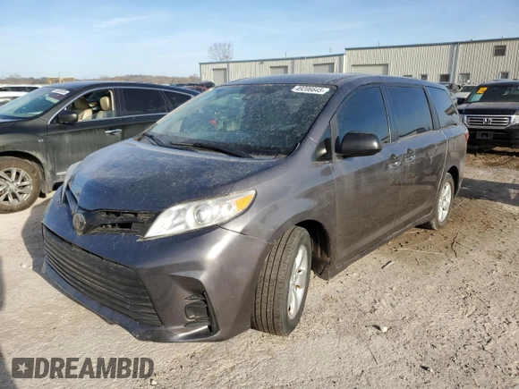 2018 Toyota Sienna L with VIN 5TDZZ3DCXJS931025, listed as a Copart auction lot 49206645 with 141,125 mi miles and Clean Title. Bid and sale history available at DreamBid. Image 1.