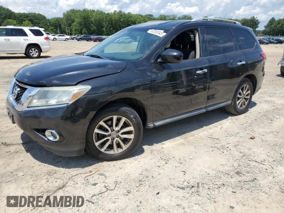 2015 Nissan Pathfinder SV z VIN 5N1AR2MN9FC617251, wystawiony jako Copart lot #62550345 z przebiegiem 182 162 mil mil oraz Czysty tytuł • Clean title. Historia ofert i sprzedaży dostępna na DreamBid. Obrazek 1.