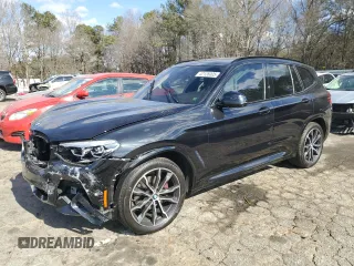 2021 BMW X3 sDrive30i with VIN 5UXTY3C09M9H17437, listed as a Copart auction lot 42126005 with 0 mi miles and Salvage Title. Bid and sale history available at carsss.com. Image 1.