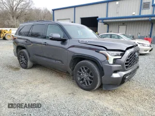 2023 Toyota Sequoia SR5 with VIN 7SVAAABAXPX017375, listed as a Copart auction lot 44241955 with 44,128 mi miles and Salvage Title. Bid and sale history available at carsss.com. Image 4.