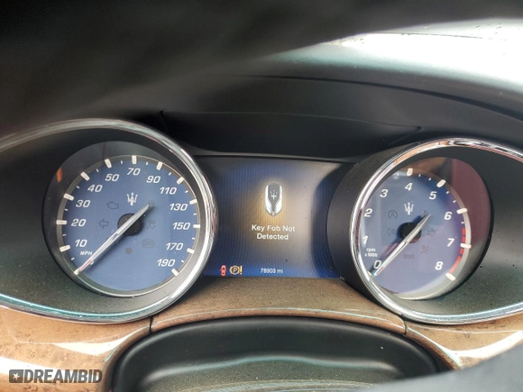 2016 Maserati Quattroporte S Q4 with VIN ZAM56RRAXG1188448, listed as a Copart auction lot 80260824 with 78,903 mi miles and Salvage Title. Bid and sale history available at carsss.com. Image 9.