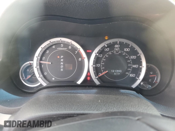 2011 Acura TSX with VIN JH4CU2F66BC000271, listed as a Copart auction lot 52313205 with 121,390 mi miles and Salvage Title. Bid and sale history available at carsss.com. Image 9.