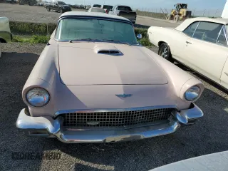 1957 Ford Thunderbird with VIN D7FH309658, listed as a Copart auction lot 75299494 with 50,865 mi miles and Salvage Title. Bid and sale history available at DreamBid. Image 5.