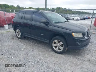 2012 Jeep Compass Sport with VIN 1C4NJCBB7CD602085, listed as a IAAI auction lot 41955425 with 134,721 mi miles. Bid and sale history available at carsss.com. Image 1.