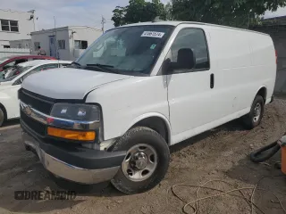 2018 Chevrolet Express Cargo Van with VIN 1GCWGAFP6J1212557, listed as a Copart auction lot 41861574 with 217,664 mi miles and Non Repairable. Bid and sale history available at carsss.com. Image 1.