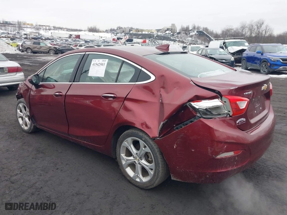 2016 Chevrolet Cruze Premier with VIN 1G1BG5SM6G7312576, listed as a IAAI auction lot 41542503 with 112,867 mi miles. Bid and sale history available at carsss.com. Image 3.