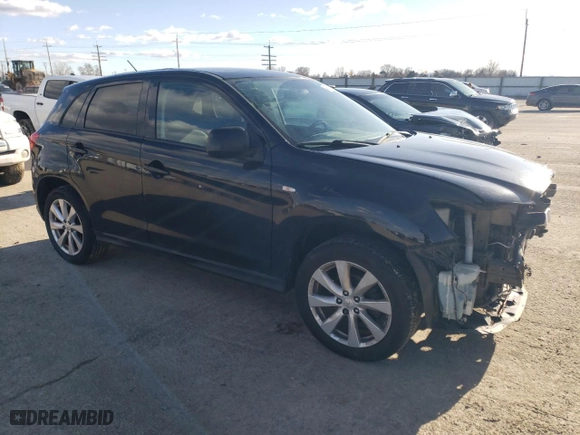 2013 Mitsubishi Outlander Sport ES with VIN 4A4AP3AU2DE019377, listed as a Copart auction lot 46277485 with 178,236 mi miles and Salvage Title. Bid and sale history available at carsss.com. Image 4.