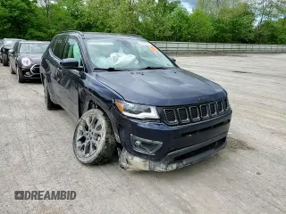 2019 Jeep Compass High Altitude with VIN 3C4NJDCB4KT675458, listed as a Copart auction lot 57132675 with 56,549 mi miles and Salvage title. Bid and sale history available at DreamBid. Image 14.