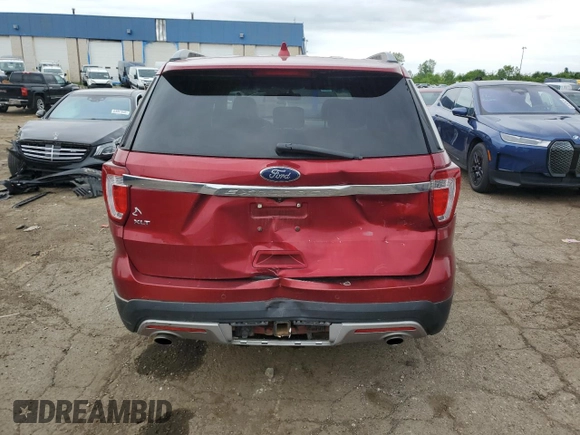 2017 Ford Explorer XLT z VIN 1FM5K7D80HGD01701, wystawiony jako Copart lot #63578095 z przebiegiem 104 632 mil mil oraz Czysty tytuł • Clean title. Historia ofert i sprzedaży dostępna na DreamBid. Obrazek 6.
