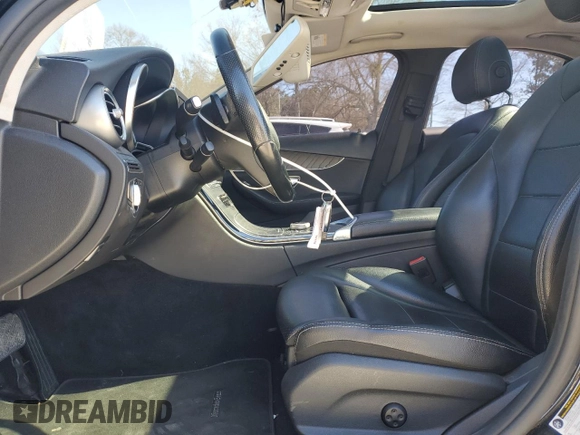 2017 Mercedes-Benz C C 300 with VIN 55SWF4JB4HU179753, listed as a Copart auction lot 47356035 with 93,124 mi miles and Salvage Title. Bid and sale history available at carsss.com. Image 7.